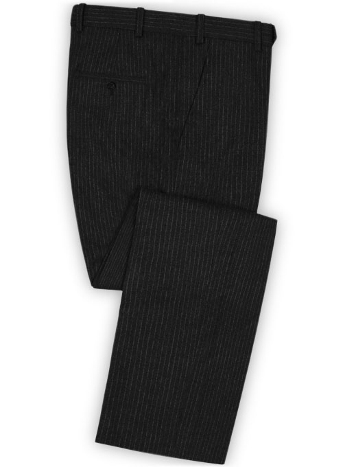 Light Weight Black Stripe Tweed Suit