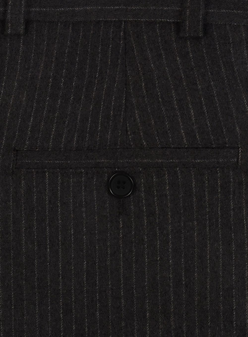 Light Weight Black Stripe Tweed Suit