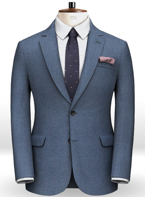 Light Weight Club Blue Tweed Suit - Click Image to Close