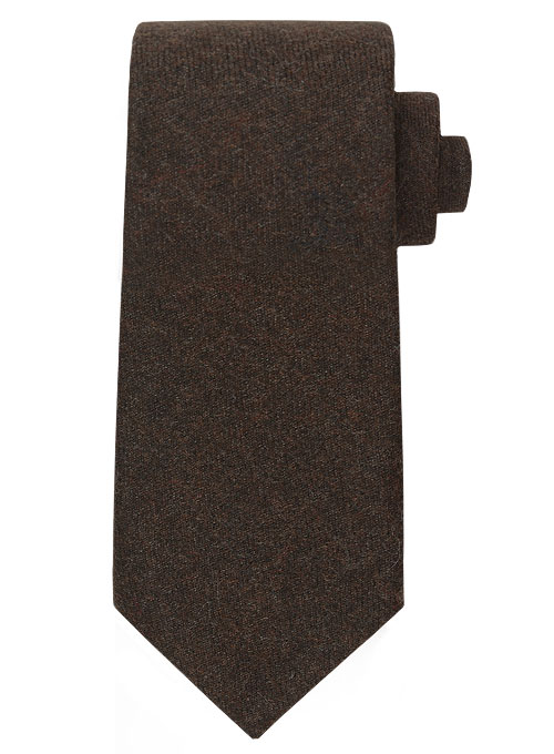 Tweed Tie - Dark Brown