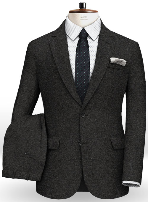 Light Weight Hamburg Charcoal Tweed Suit