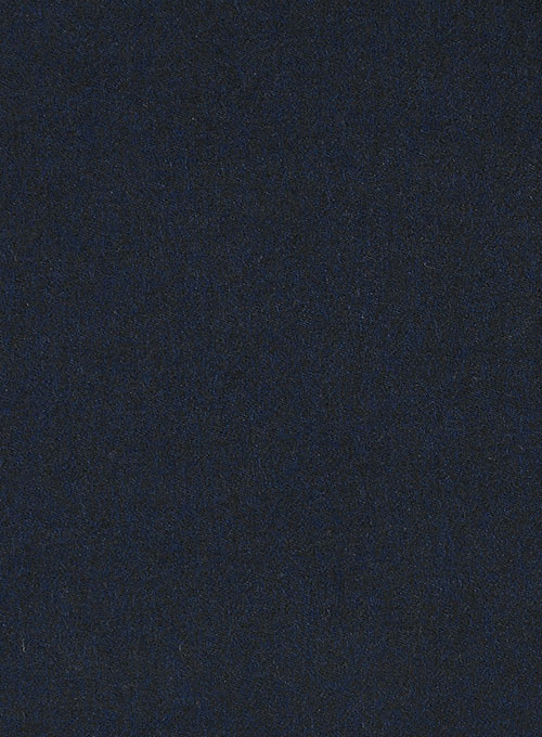 Light Weight Melange Dark Blue Tweed Overcoat - Click Image to Close