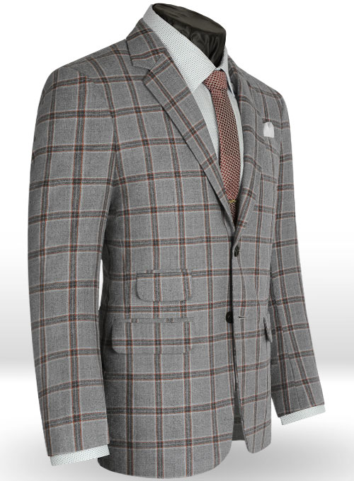 Light Weight Southrail Gray Tweed Jacket - Click Image to Close