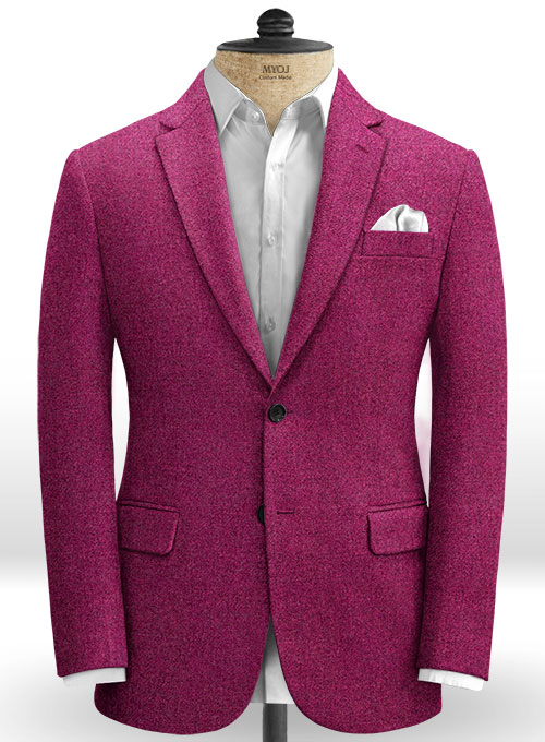Melange Bubble Pink Tweed Suit - Click Image to Close