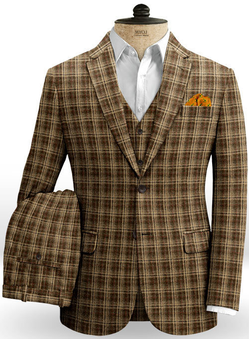 Midlands Brown Tweed Suit