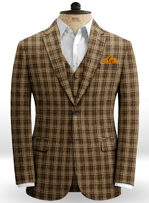 Midlands Brown Tweed Suit - Click Image to Close