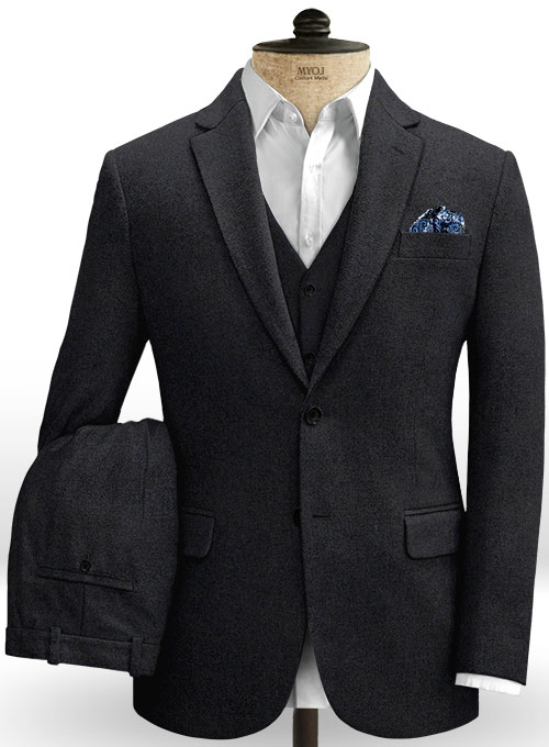 Midnight Heavy Tweed Suit