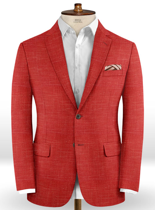 Mystic Red Wool Suit - Click Image to Close