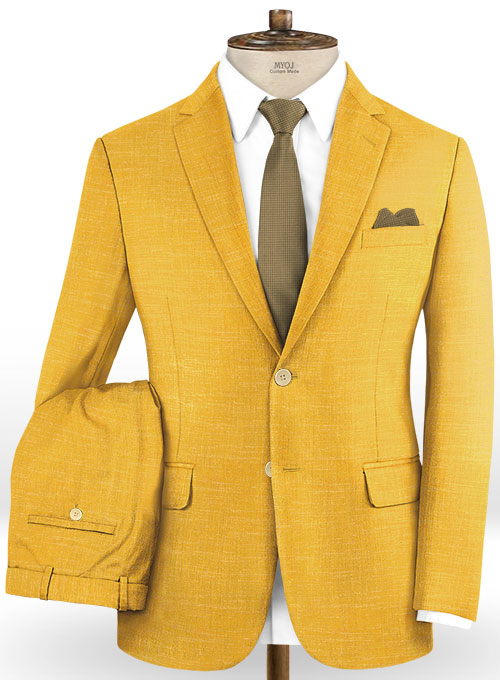 Mystic Yellow Wool Suit