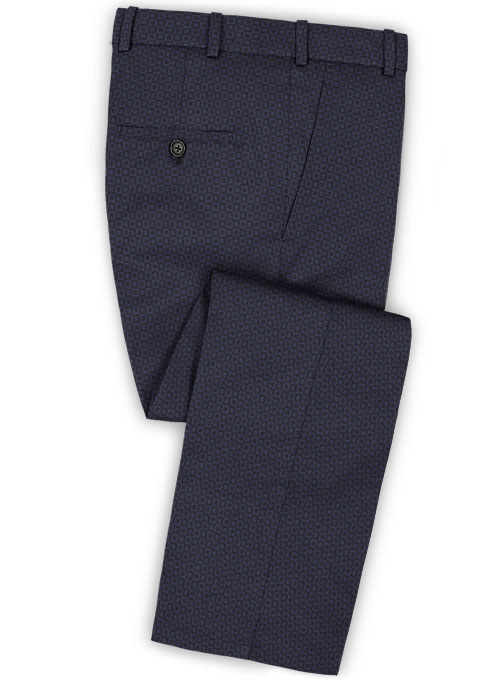 Napolean Blue Checks Couture Wool Suit - Click Image to Close