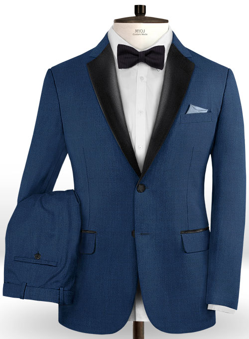 Napolean Casa Blue Wool Tuxedo Suit