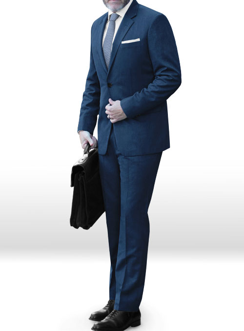 Napolean Casa Blue Wool Suit - Click Image to Close