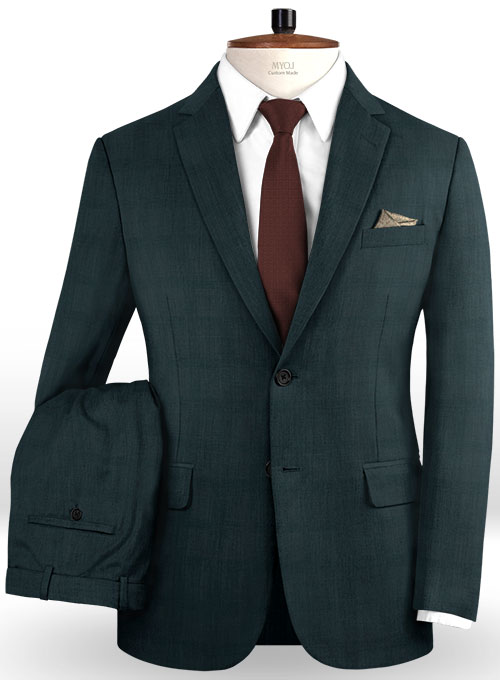 Napolean Gun Blue Wool Suit