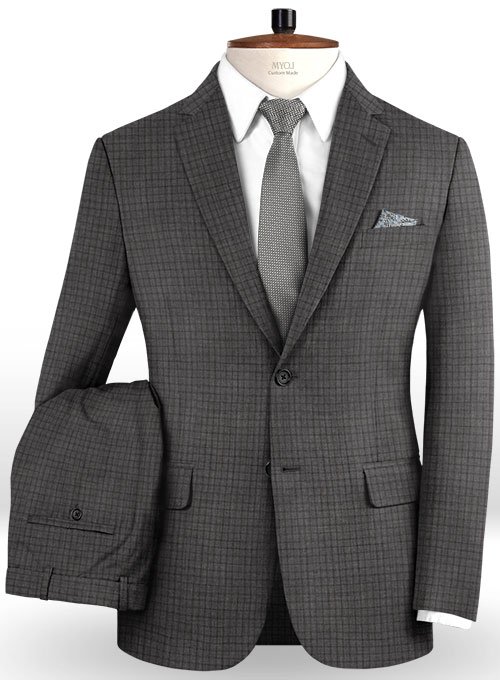 Napolean Chok Gray Wool Suit