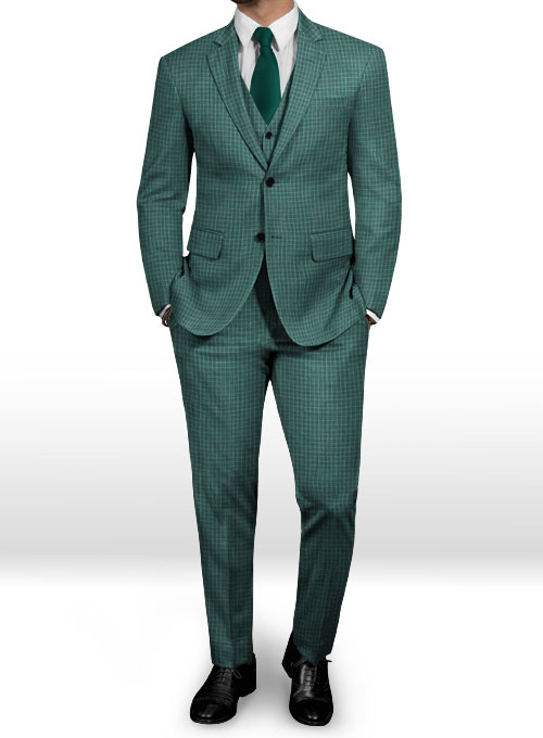 Napolean Chok Green Wool Suit