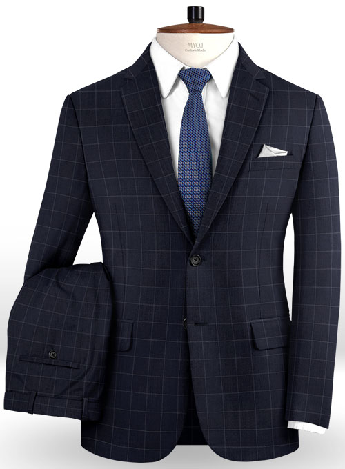 Napolean Criss Blue Wool Suit