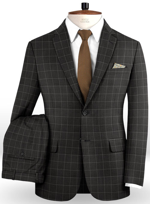 Napolean Criss Charcoal Wool Suit