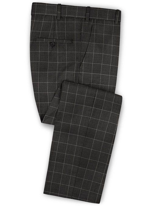 Napolean Criss Charcoal Wool Suit - Click Image to Close