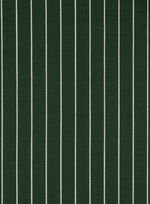 Napolean Green Stripe Wool Suit