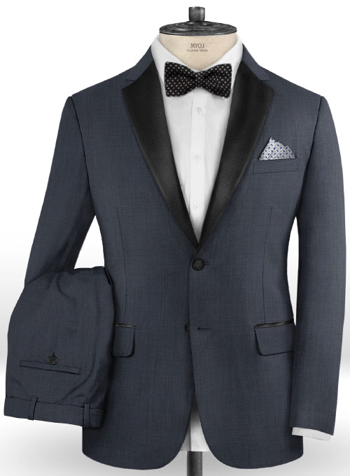 Napolean Highball Blue Wool Tuxedo Suit