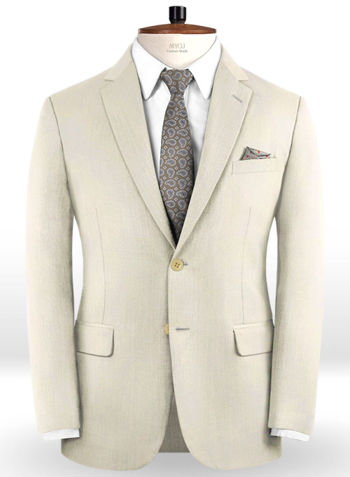 Napolean Ivory Wool Suit
