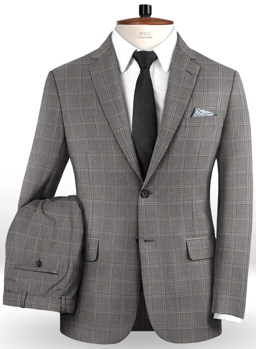 Napolean Lazo Gray Wool Suit