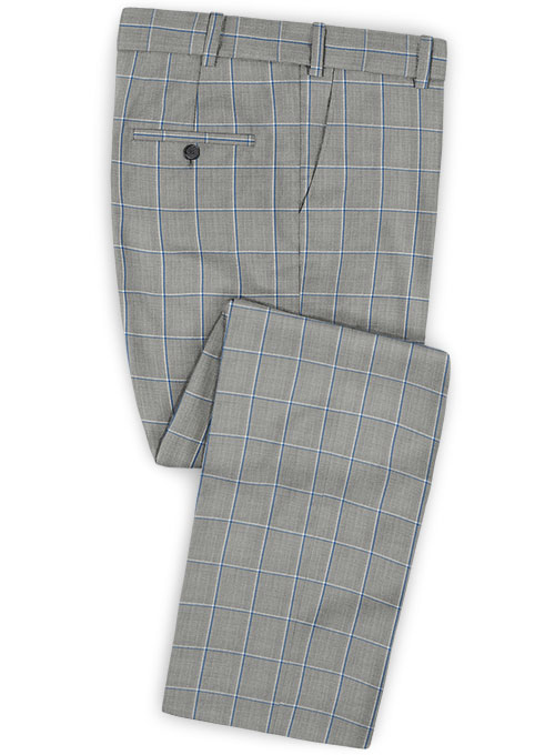 Napolean Aria Light Gray Wool Suit - Click Image to Close