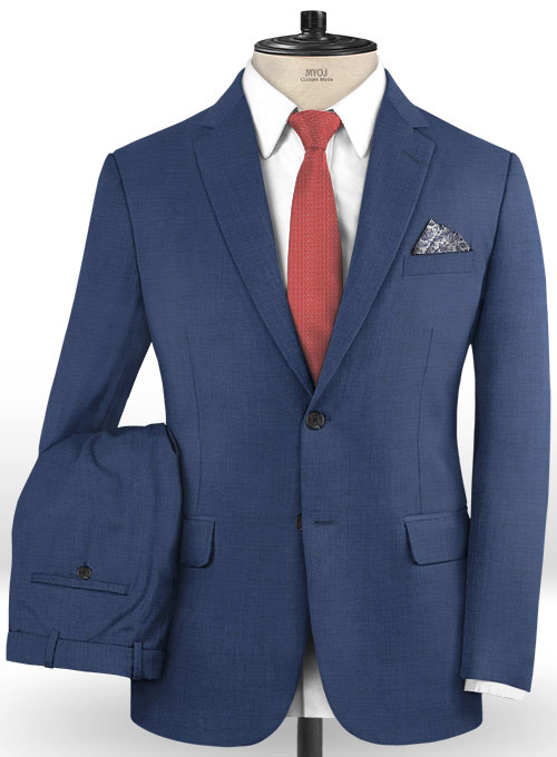 Napolean Cosmo Blue Wool Suit