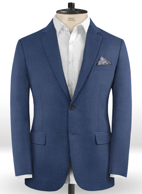 Napolean Cosmo Blue Wool  Suit