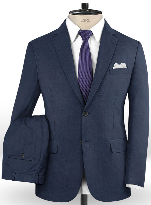 Napolean Cuba Blue Wool Suit