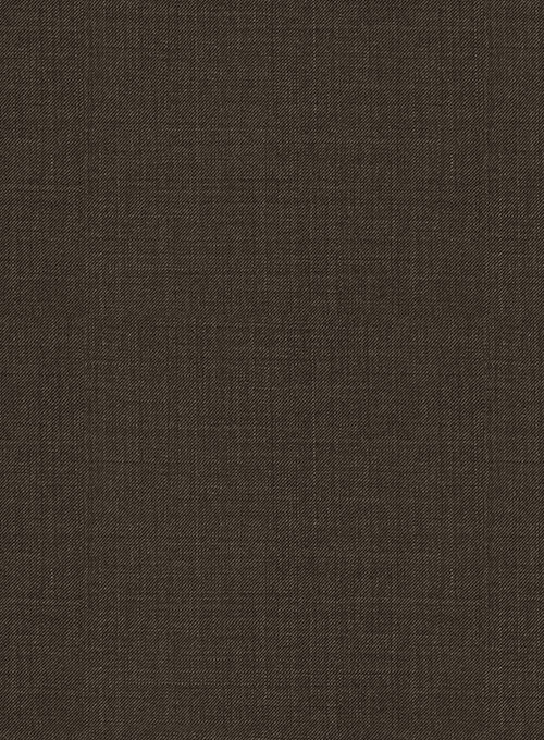 Napolean Sharkskin Dark Brown Wool Suit - Click Image to Close