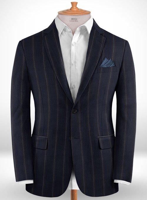 Napolean Filona Blue Wool Suit