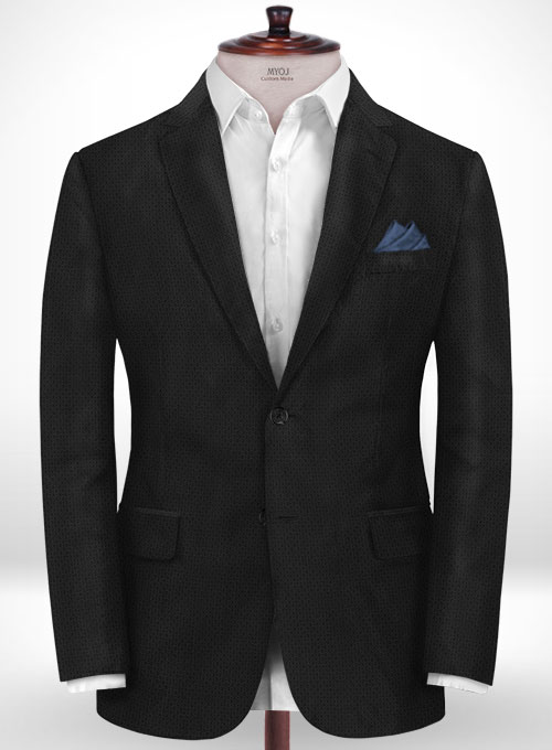 Napolean Fina Black Wool Suit - Click Image to Close