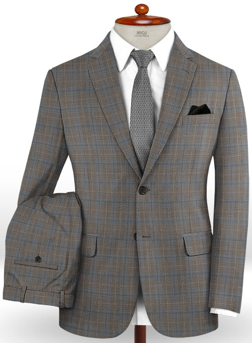 Napolean Imunda Gray Wool Suit