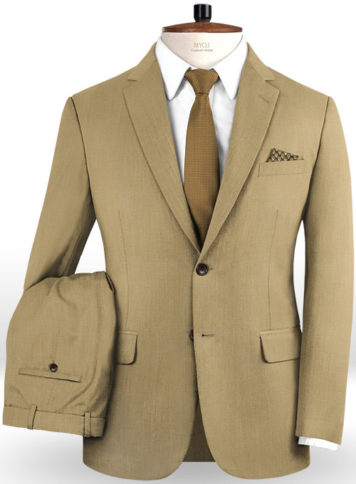 Napolean Khaki Wool Suit