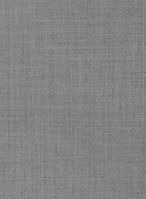 Napolean Worsted Light Gray Wool Suit