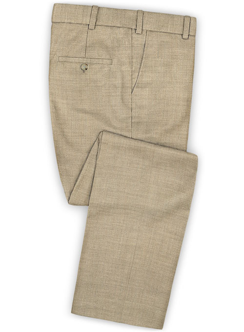 Napolean Melange Khaki Wool Suit