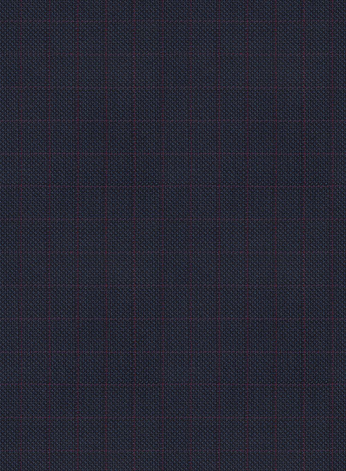 Napolean Nailhead Box Blue Wool Suit - Click Image to Close