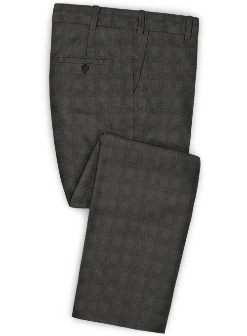 Napolean Prince Charcoal Wool Suit