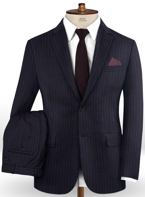 Napolean Soffi Blue Wool Suit