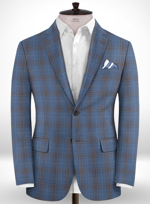 Napolean Tavia Blue Wool Suit - Click Image to Close