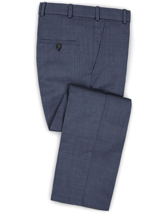 Napolean Tom Blue Wool Tuxedo Suit