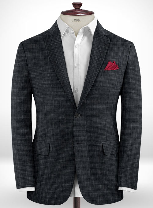 Napolean Vintage Charcoal Wool Suit