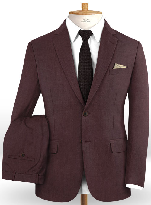 Napolean Wine Wool Suit