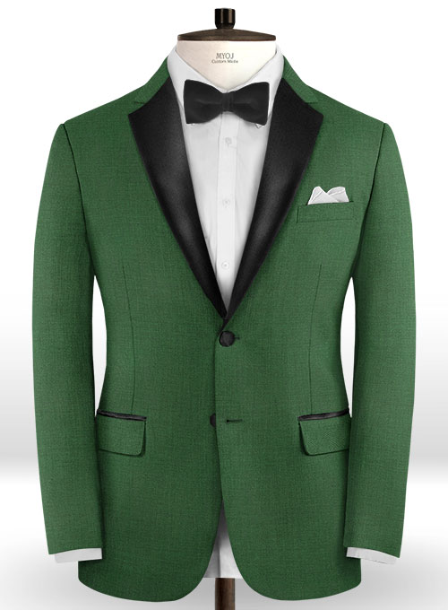 Napolean Yale Green Wool Tuxedo Suit - Click Image to Close