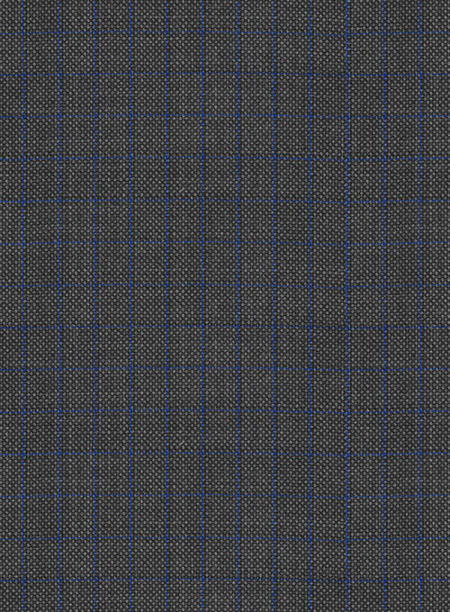 Napolean Nailhead Box Gray Wool Suit