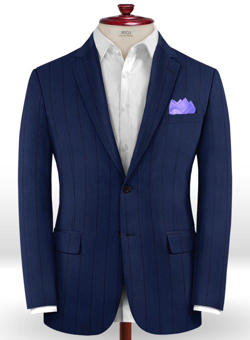 Napolean Rodrio Royal Blue Wool Suit - Click Image to Close