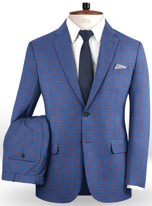 Napolean Rollz Blue Wool Suit