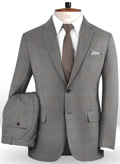 Napolean Strum Gray Wool Suit