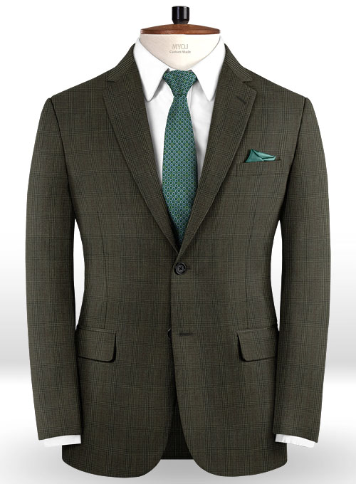 Napolean Tartan Green Wool Suit - Click Image to Close